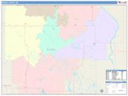 Burke <br /> Wall Map <br /> Color Cast Style 2025 Map