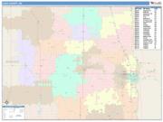 Cass <br /> Wall Map <br /> Color Cast Style 2025 Map