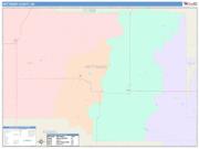 Hettinger <br /> Wall Map <br /> Color Cast Style 2025 Map