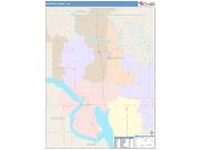 Mountrail <br /> Wall Map <br /> Color Cast Style 2025 Map