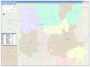 Stutsman <br /> Wall Map <br /> Color Cast Style 2025 Map