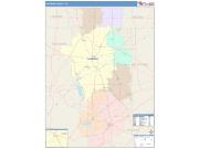 Ashland <br /> Wall Map <br /> Color Cast Style 2025 Map
