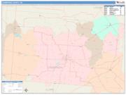 Champaign <br /> Wall Map <br /> Color Cast Style 2025 Map