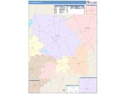 Clinton <br /> Wall Map <br /> Color Cast Style 2025 Map