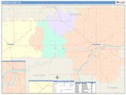 Defiance <br /> Wall Map <br /> Color Cast Style 2025 Map