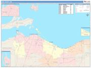 Erie <br /> Wall Map <br /> Color Cast Style 2025 Map