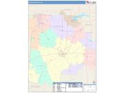 Fairfield <br /> Wall Map <br /> Color Cast Style 2025 Map
