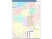Lorain <br /> Wall Map <br /> Color Cast Style 2025 Map