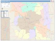 Muskingum <br /> Wall Map <br /> Color Cast Style 2025 Map