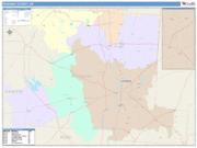 Pickaway <br /> Wall Map <br /> Color Cast Style 2025 Map
