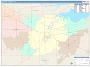 Sandusky <br /> Wall Map <br /> Color Cast Style 2025 Map