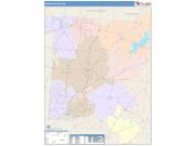 Warren <br /> Wall Map <br /> Color Cast Style 2025 Map