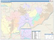 Washington <br /> Wall Map <br /> Color Cast Style 2025 Map
