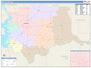 Bryan <br /> Wall Map <br /> Color Cast Style 2025 Map