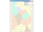 Caddo <br /> Wall Map <br /> Color Cast Style 2025 Map