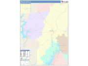 Cherokee <br /> Wall Map <br /> Color Cast Style 2025 Map
