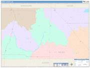 Dewey <br /> Wall Map <br /> Color Cast Style 2025 Map