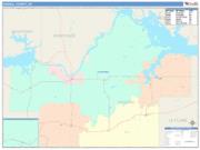 Haskell <br /> Wall Map <br /> Color Cast Style 2025 Map