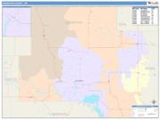 Johnston <br /> Wall Map <br /> Color Cast Style 2025 Map