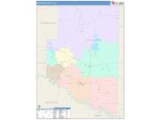 McCurtain <br /> Wall Map <br /> Color Cast Style 2025 Map