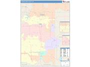Pottawatomie <br /> Wall Map <br /> Color Cast Style 2025 Map