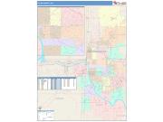 Tulsa <br /> Wall Map <br /> Color Cast Style 2025 Map
