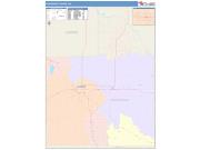 Woodward <br /> Wall Map <br /> Color Cast Style 2025 Map