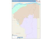 Hood River <br /> Wall Map <br /> Color Cast Style 2025 Map