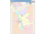 Jackson <br /> Wall Map <br /> Color Cast Style 2025 Map