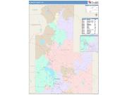 Klamath <br /> Wall Map <br /> Color Cast Style 2025 Map