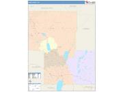 Lake <br /> Wall Map <br /> Color Cast Style 2025 Map
