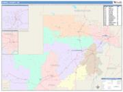 Yamhill <br /> Wall Map <br /> Color Cast Style 2025 Map