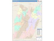 Bedford <br /> Wall Map <br /> Color Cast Style 2025 Map