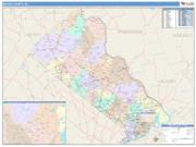 Bucks <br /> Wall Map <br /> Color Cast Style 2025 Map