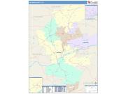 Columbia <br /> Wall Map <br /> Color Cast Style 2025 Map