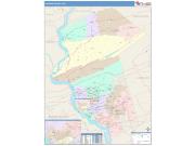 Dauphin <br /> Wall Map <br /> Color Cast Style 2025 Map