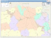 Greene <br /> Wall Map <br /> Color Cast Style 2025 Map