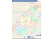 Indiana <br /> Wall Map <br /> Color Cast Style 2025 Map