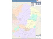 Jefferson <br /> Wall Map <br /> Color Cast Style 2025 Map