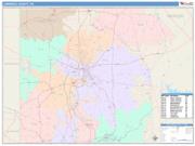 Lawrence <br /> Wall Map <br /> Color Cast Style 2025 Map