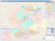 Luzerne <br /> Wall Map <br /> Color Cast Style 2025 Map