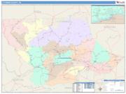 Lycoming <br /> Wall Map <br /> Color Cast Style 2025 Map