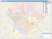 Monroe <br /> Wall Map <br /> Color Cast Style 2025 Map
