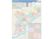Philadelphia <br /> Wall Map <br /> Color Cast Style 2025 Map