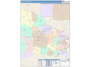 Washington <br /> Wall Map <br /> Color Cast Style 2025 Map