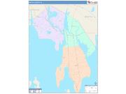 Bristol <br /> Wall Map <br /> Color Cast Style 2025 Map