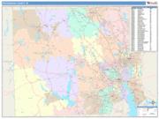 Providence <br /> Wall Map <br /> Color Cast Style 2025 Map