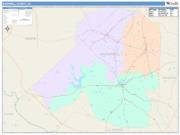 Barnwell <br /> Wall Map <br /> Color Cast Style 2025 Map
