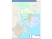 Beaufort <br /> Wall Map <br /> Color Cast Style 2025 Map