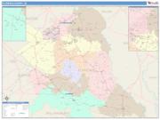 Florence <br /> Wall Map <br /> Color Cast Style 2025 Map